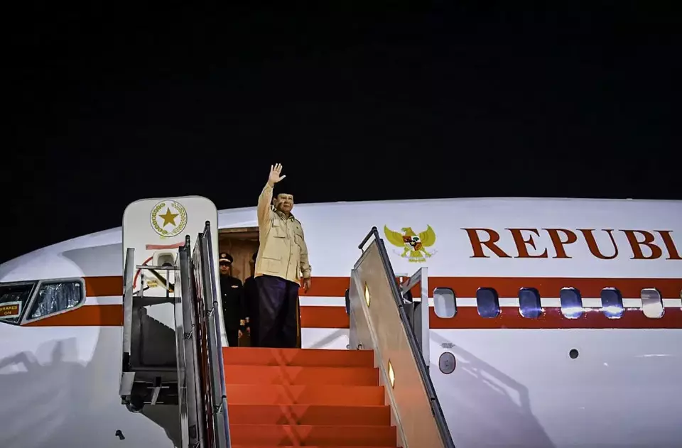 President Prabowo Subianto kicks off Middle East tour from Jakarta on April 9, 2025. (Photo Courtesy of Presidential Press Bureau)
