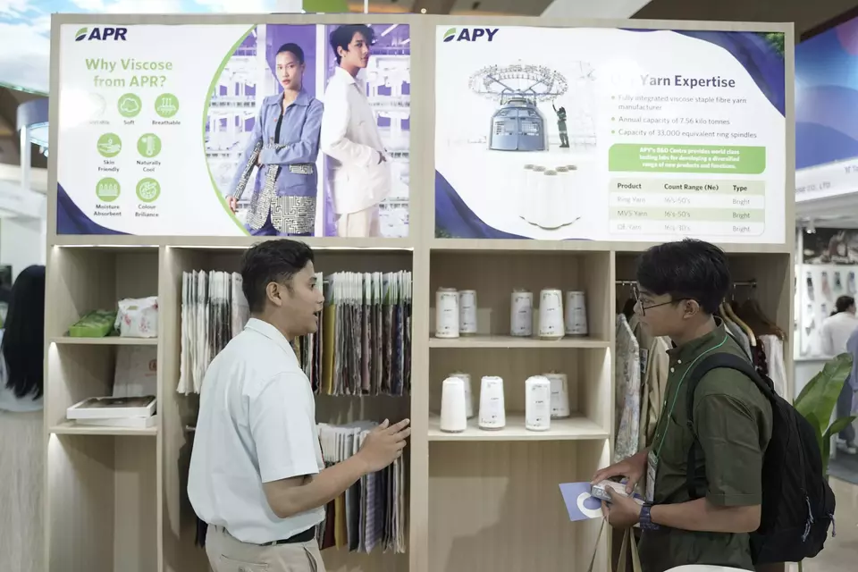 APR showcases viscose innovation at Indo Intertex 2025 at JIEXPO Kemayoran on April 15, 2025. (Photo Courtesy of APR)