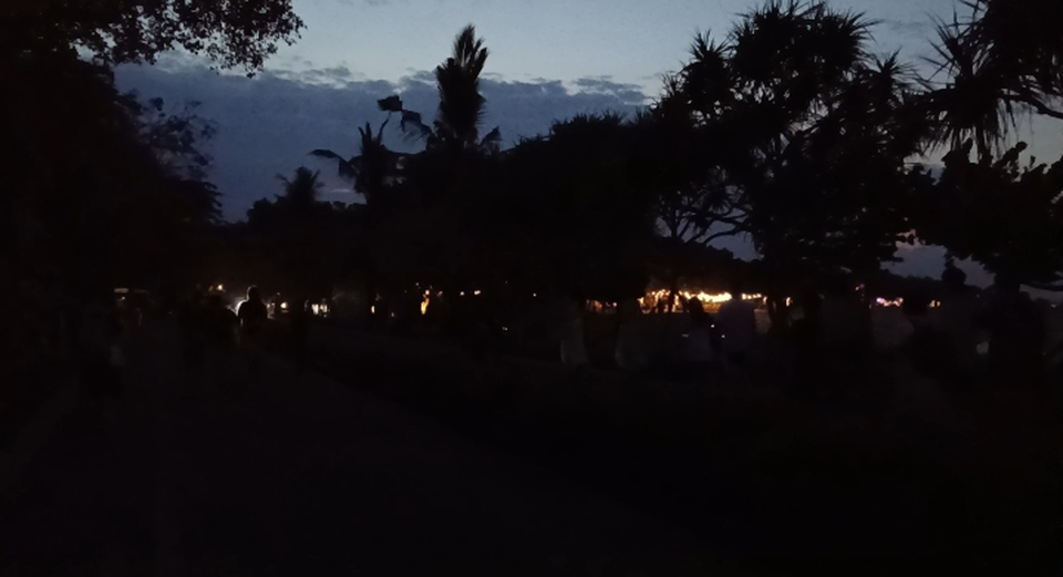 The scene in Nusa Dua, Bali, following a major power outage on Friday afternoon, May 2, 2025, disrupting tourism, commerce, and public services.(B Universe Photo/Sopian Hadi)