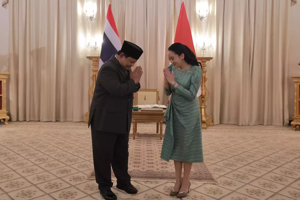 President Prabowo Subianto meets Thai Prime Minister Paetongtarn Shinawatra in Bangkok on May 19, 2025. (Photo Courtesy of Presidential Press Bureau)