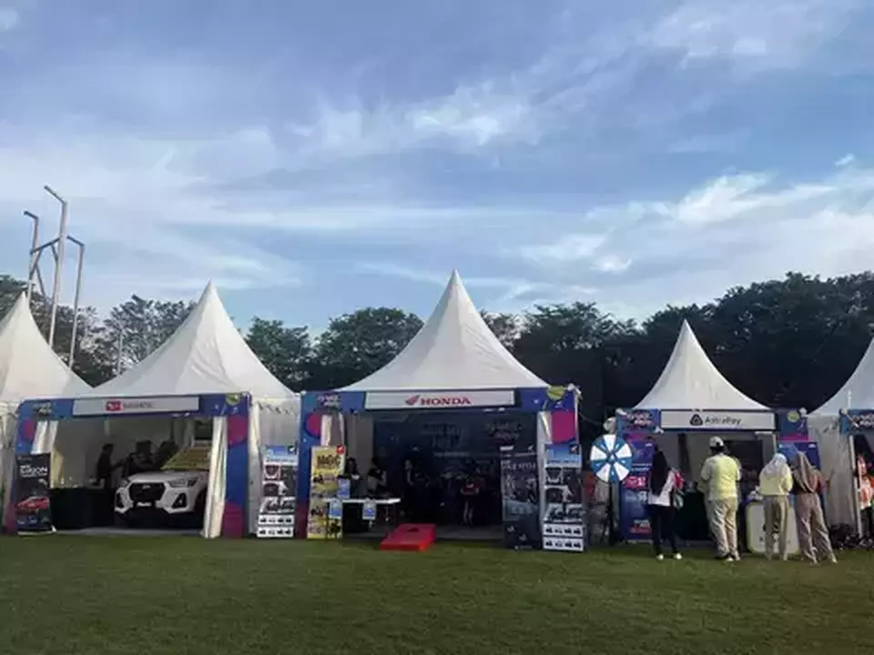 Interactive booths as seen in BTV Semesta Berpesta Palembang Edition on May 17, 2025. (B1 Photo/Gesa Vitara) 