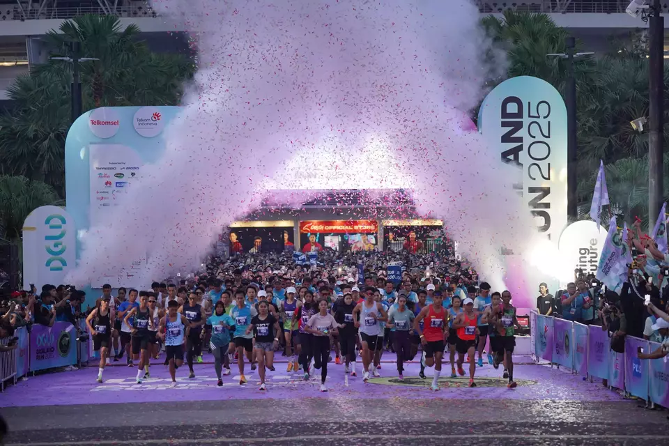 Runners take part at Digiland Run 2025 in Jakarta on May 18, 2025. (Photo Courtesy of Telkom)