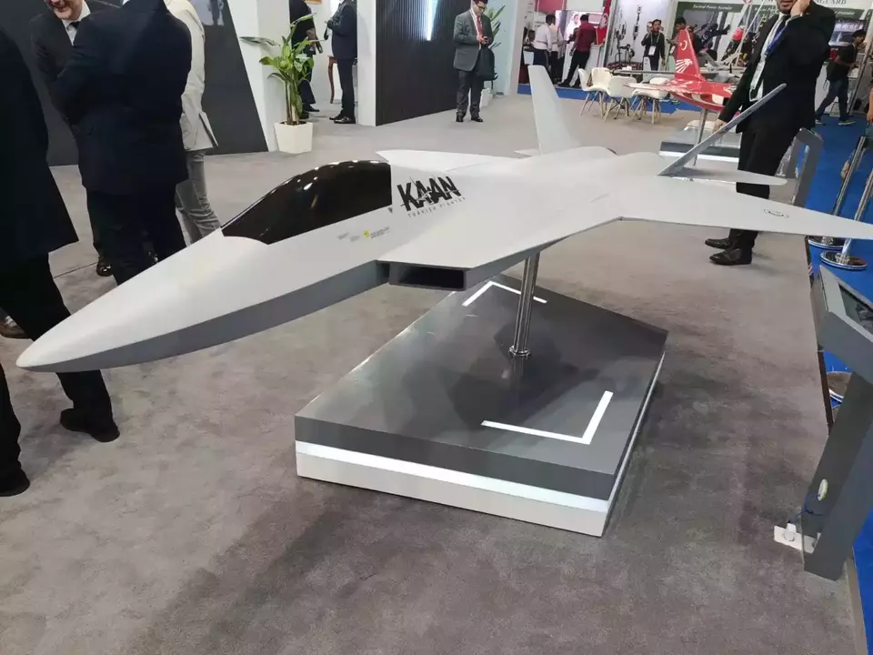 A replica of the twin-engine fighter KAAN as seen in the 2024 Indo Defence Expo & Forum in Jakarta on June 11, 2025. Indonesia will buy 48 of these jets. (JG Photo/Jayanty Nada Shofa)