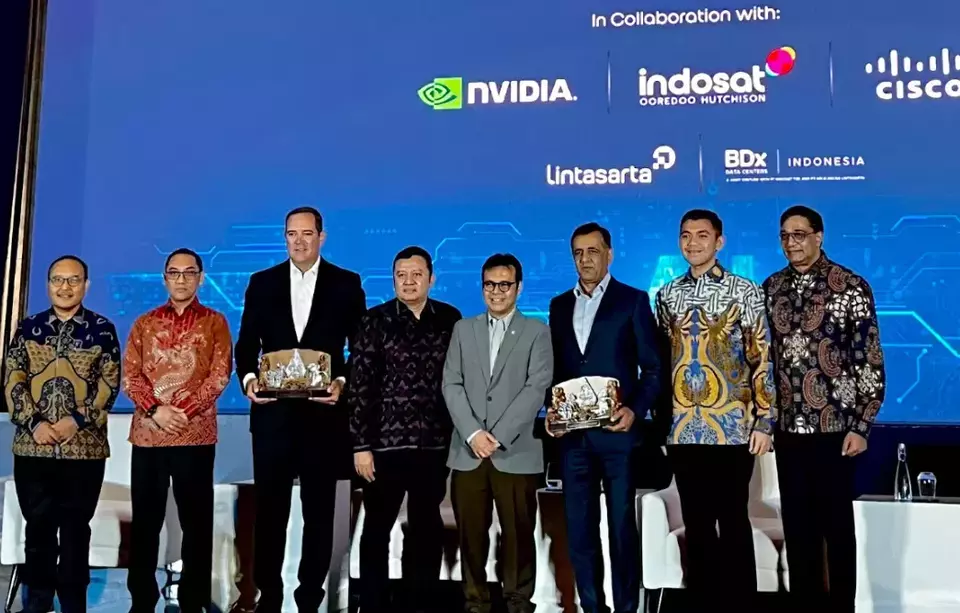 The launch event of the Indonesia AI Center of Excellence in Jakarta on July 11, 2025. (B1 Photo)