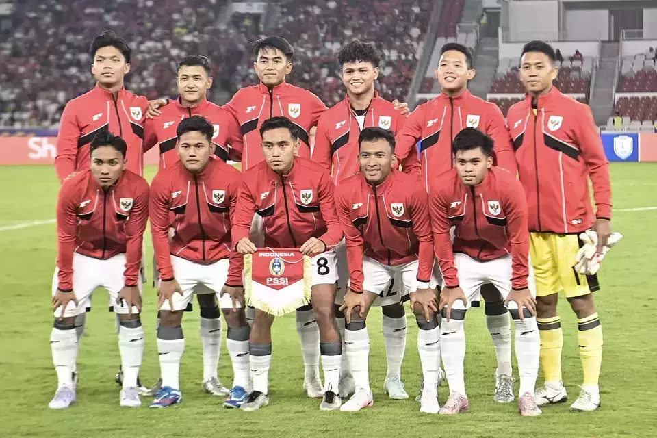 The Indonesia U-23 National Team. (Photo: Antara/Muhammad Adimaja)