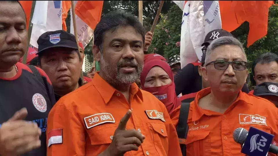 Said Iqbal, president of the Confederation of Indonesian Trade Unions (KSPI) and leader of the Labor Party.  (Handout/Labor Party)