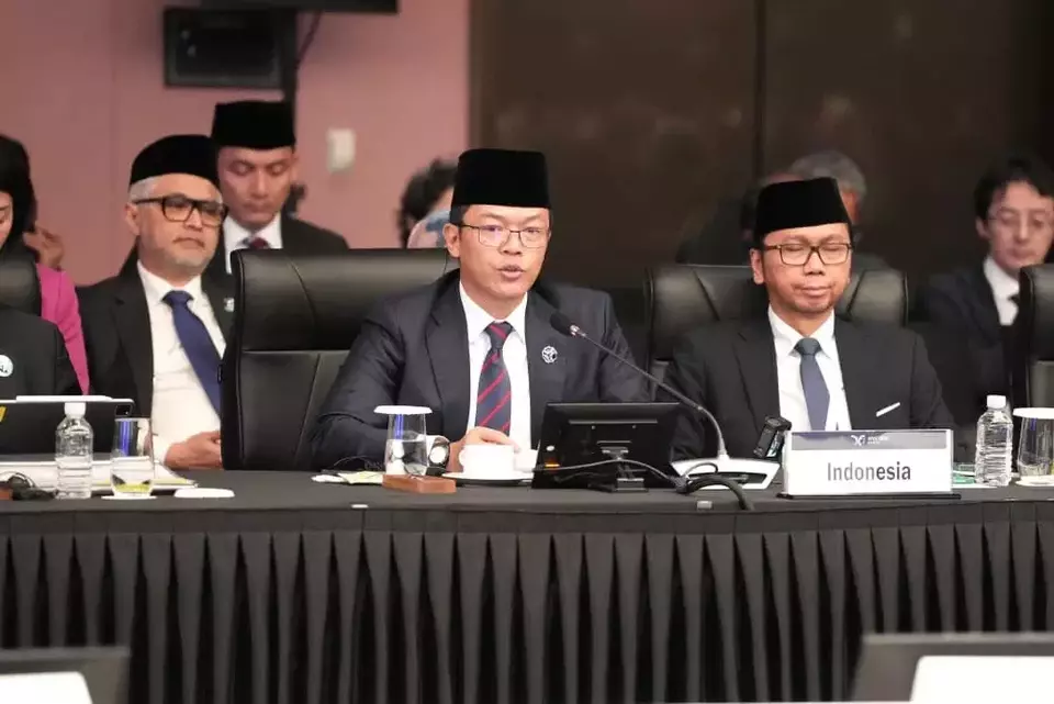 Foreign Minister Sugiono attends the APEC Ministerial Meeting in Gyeongju on Oct. 30, 2025. (Photo Courtesy of Foreign Affairs Ministry)