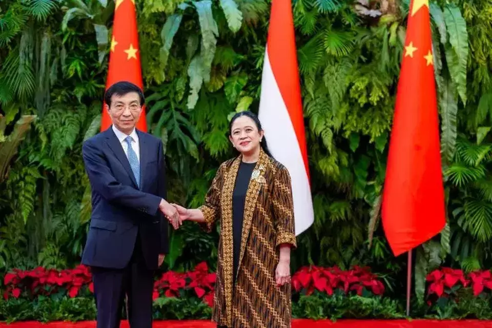 House of Representatives (DPR) Speaker Puan Maharani meets with Chairman of the National Committee of the Chinese People's Political Consultative Conference Wang Huning in Jakarta on Wednesday (December 3, 2025). (ANTARA/DPR).
