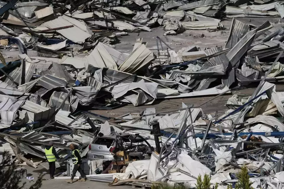 Israeli authorities demolish a UNRWA compound, belonging to the UN agency that assists Palestinian refugees, in East Jerusalem on Jan. 20, 2026. (AP Photo/Mahmoud Illlean)