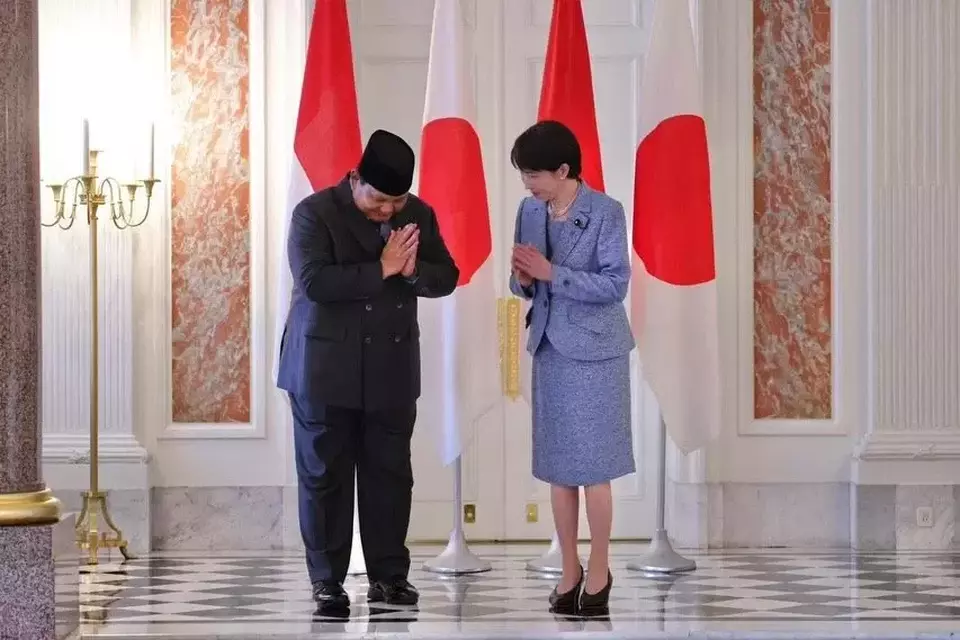 Japanese Prime Minister Sanae Takaichi hosts President Prabowo Subianto in Tokyo on March 31, 2026. (Photo Courtesy of Presidential Media Team)