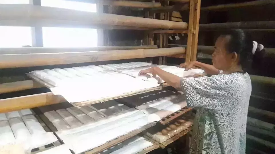Tempe producer in Rangkasbitung, Mekarsari village, Lebak. (B Universe Photo/Budiman)